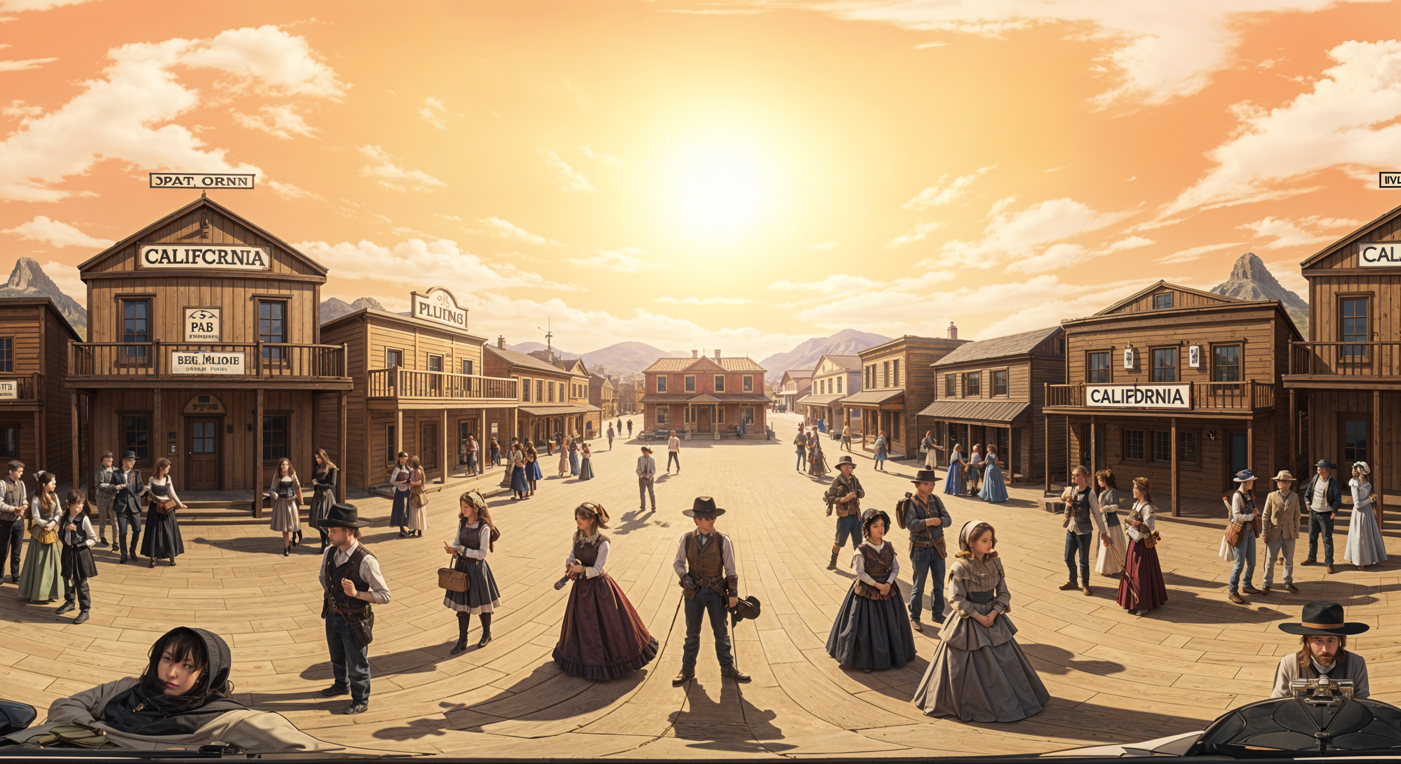 Gold Rush Town Square